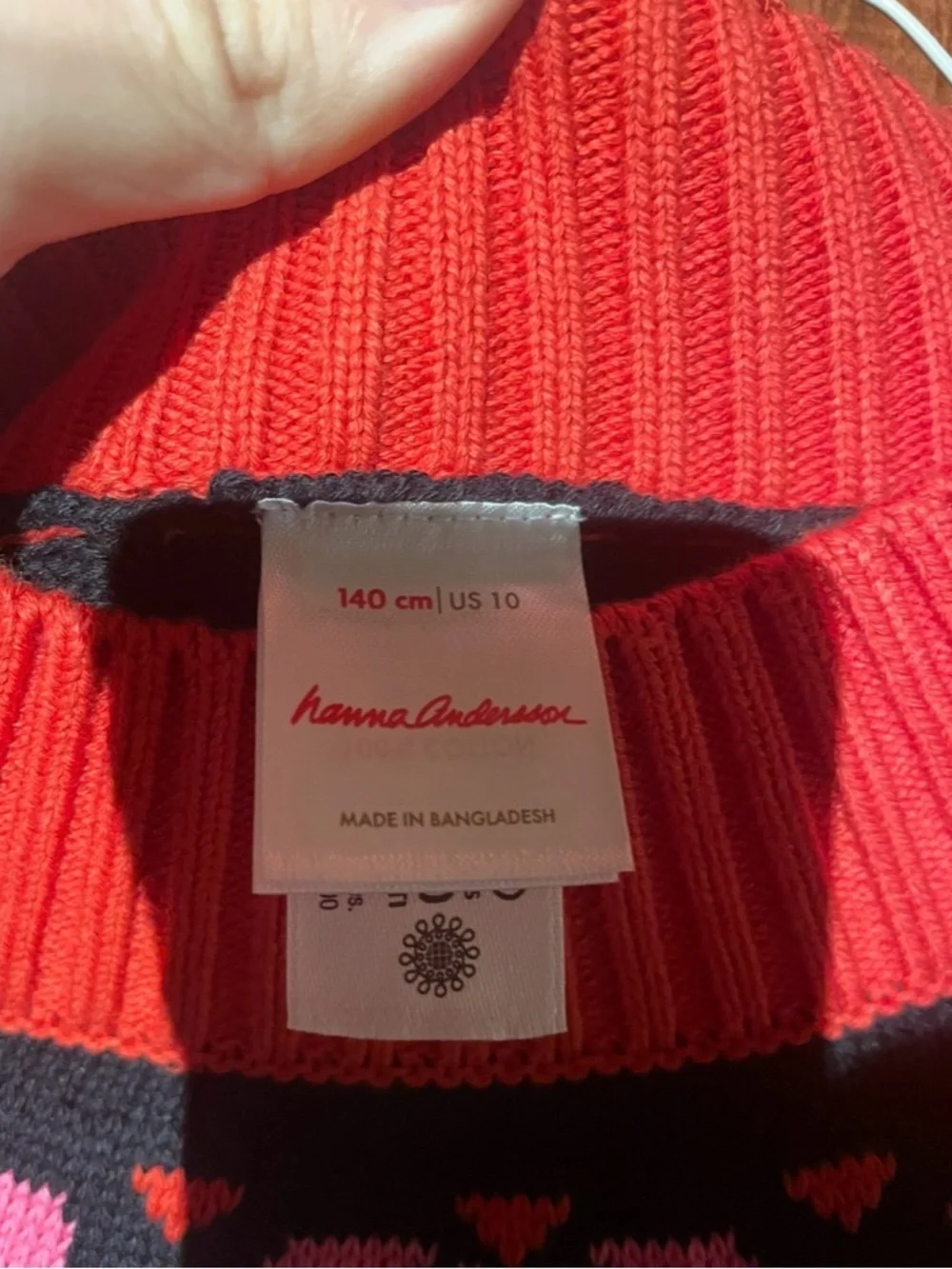 Hanna Andersson Floral Knit Sweater Dress